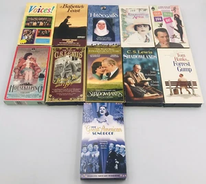 Lot 11 VHS Forrest Gump Tom Hanks CS Lewis Shadowlands Hildegard Housekeeping - Picture 1 of 6