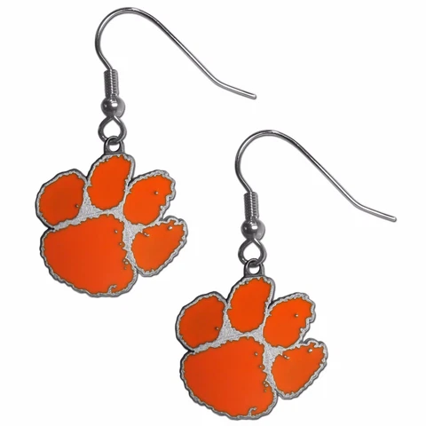 Clemson Tigers Dangle Earrings (Zinc) NCAA Licensed Jewelry Cover