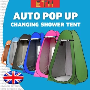 PORTABLE OUTDOOR POP UP PRIVACY TENT CAMPING SHOWER TOILET CHANGING ROOM HIKING - Picture 1 of 16
