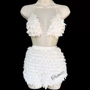 Costume da bagno e pantaloncino foderato in ecopelle taglia grande... Nuovo…..caldo e delizioso - Foto 1 di 8