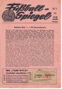 Cuaderno de programa de fútbol 63/64 amistad H. Kiel - Kaiserslautern + entrada - Imagen 1 de 1