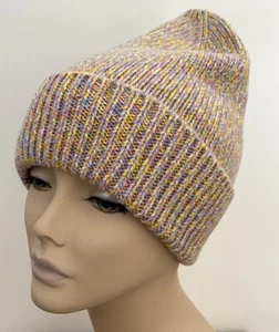 Crewcuts Variegated Pastel Colors Beanie Watch Cap Women’s Wool Blend L-XL NWT - Picture 1 of 12