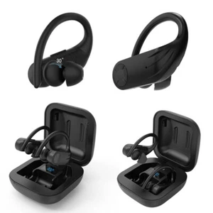 Ear-hook Dual Headsets TWS Bluetooth Earbuds Headphone for Sports Jogging Music - Picture 1 of 8