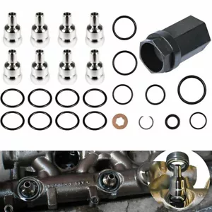 Kit de reparación de juntas tóricas de tubo de bola de riel de aceite Kit de sello de inyector para Ford 2003-2007 6,0 L - Imagen 1 de 9