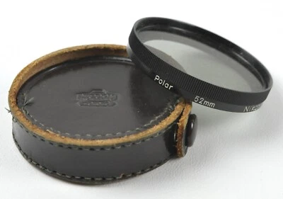 Rare Nikon F 52 mm Polar filter w/ Nippon Kogaku Case  -  Japan  - Image 1 of 2