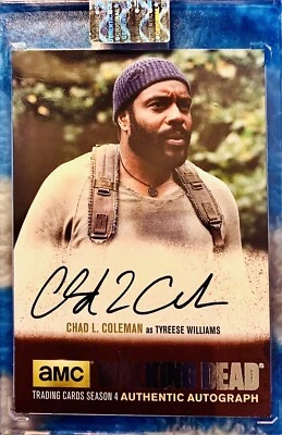 Cryptozoic The Walking Dead Season 4 Chad L. Coleman As Tyreese Silver Foil /75! - Image 1 of 2