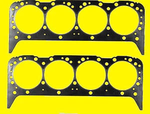 Two 2 Sbc Small Block Chevy Head Gasket Graphite Stainless Steel Gaskets - Image 1 of 4