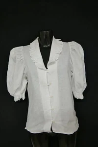 Gr.38 Trachtenbluse weiß Bluse für Dirndl Altenbeurer Spitze Stickerei TB10119 - Bild 1 von 4