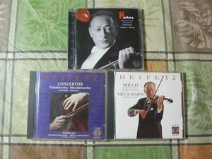 Heifetz: 3 CD Albums - Classical Violin - Beethoven, Brahms, Bruch, Tchaikovsky - Picture 1 of 7