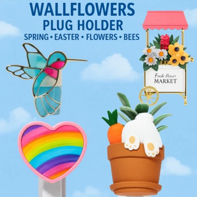 Bath Body Works Wallflowers Plug Holder Spring Easter Flowers Bees More U Choose - Image 1 of 2