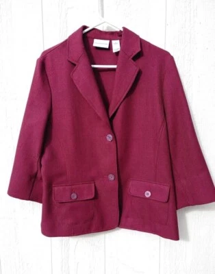 ALFRED DUNNER 女式 10 码兵马俑商务女士西装外套。 WJ-4 银色 — 第 1/4 张图片