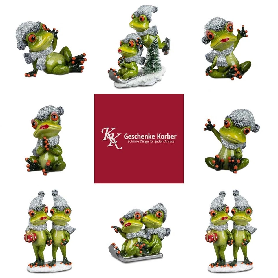 FORMANO Ranas de invierno verde claro pintadas a mano a elegir animales 2024 formamo figuras decorativas