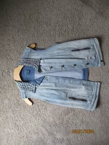 Women's Quess Jean Vest (S) - Picture 1 of 3