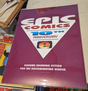 Epic Comics 10th Anniversary Plastic Store Poster - Picture 1 of 3