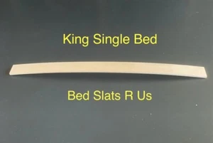 7 x Bed Slat Wooden King Single Bed Replacement Curved Sprung Top Quality - Picture 1 of 5