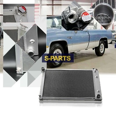 Radiador de aluminio de 3 filas para Chevy C/K C10 C20 C30 K10 K20 GMC C15 CC716 1973-87 Foto 1 de 4