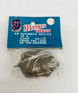 Vintage Shruken Head Plastic 1960's Toy Hong Kong Dime Store Monster New - Picture 1 of 4