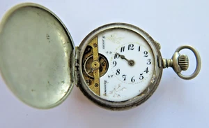 Gent's Antique Hebdomas Full Hunter Mechanical Pocket Watch - Picture 1 of 6
