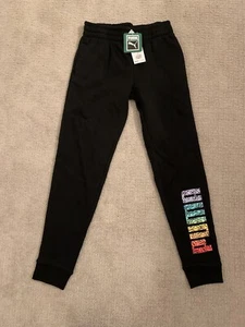 Girls Puma Sweatpants with Rainbow Logo, L - Picture 1 of 3