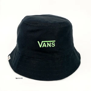 Vans Deluxe Hankley schwarz/grün Logo wendbarer Fischerhut Damen S/M $ 34 UVP - Bild 1 von 7