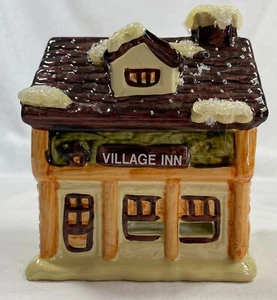 Tea Light Holder 4x4x3 Christmas Village Inn Table Center Piece Decor Candle - Picture 1 of 11