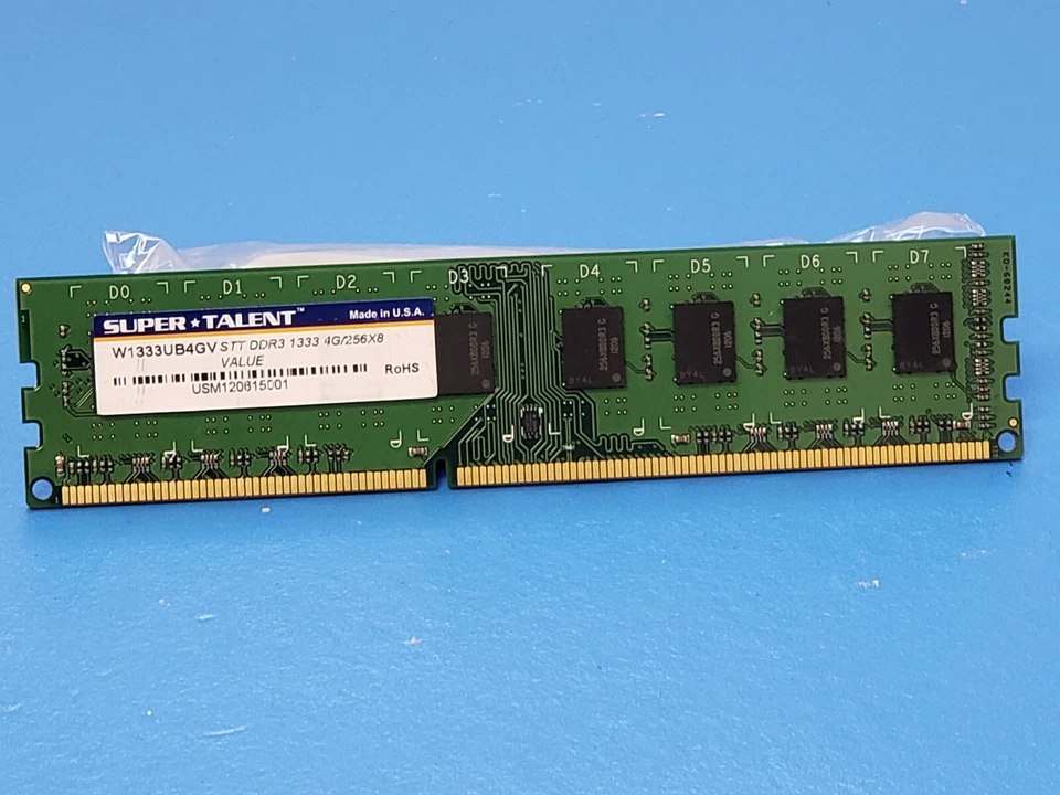 Super Talent W1333UB4GV DDR3-1333 4Gb/256X8 Value Memory - Image 1 of 1