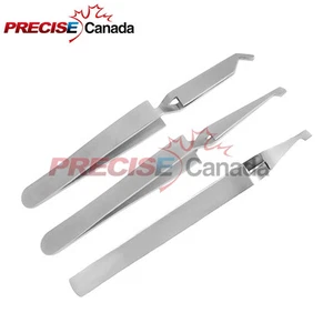 3 Bracket Removing / Placing Tweezer Plier Orthodontic Dental Instruments - Picture 1 of 2