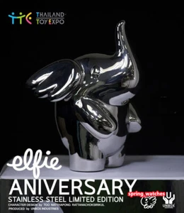 Unbox Greenie & Elfie Stainless Steel Anniversary Limited Edition Figure H8.8CM - Picture 1 of 4