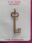 9Ct Hallmarked Gold Charm / Pendant - 18 Key - New Old Stock Not Scap