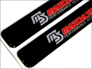 CAR DOOR EDGE GUARD PROTECTION MOULDING TRIM MS MAZDASPEED BLACK  X 4 PIECES - Picture 1 of 4