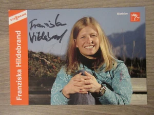 Franziska Hildebrand original handsignierte Autogrammkarte / Biathlon T133 - Bild 1 von 2