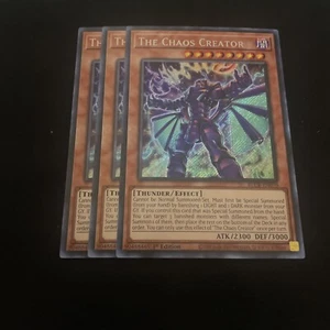 3x Il Creatore del Caos 1° Edizione Rara Segreta BLCR-EN070 Yu-Gi-Oh! - Foto 1 di 1