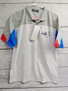 Vintage Court Casuals Tennis/Golf Polo Shirt Single Stitch Retro Size Medium NOS - Picture 1 of 10