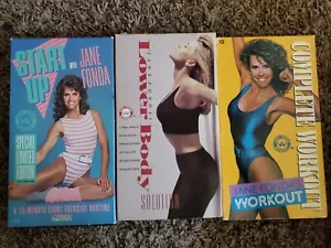 Jane Fonda START UP Limited Edition, Lower Body Solution, & Complete workout VHS - Picture 1 of 10