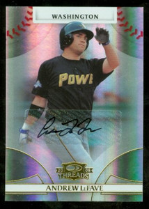 2008 Donruss Threads Signatures Gold #99 Andrew LeFave/975 AUTO - NM-MT