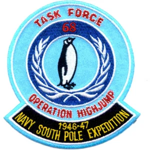 Task Force 68 South Pole Expedition 1946-47 parche operación salto de altura - Imagen 1 de 6