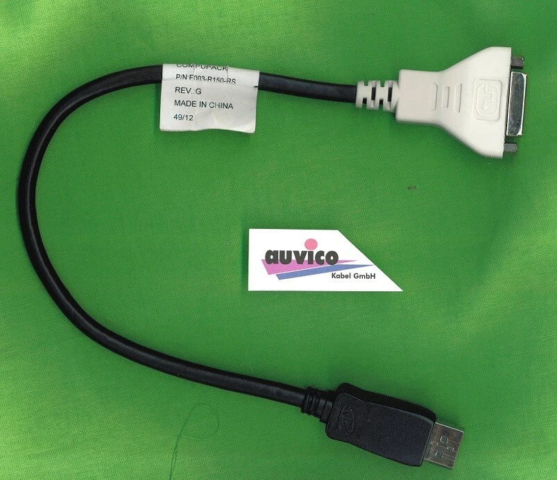25 Stück  COMPUPACK  DisplayPort to DVI Adapter    DP  auf DVI  E003-R150-RS - Bild 1 von 2