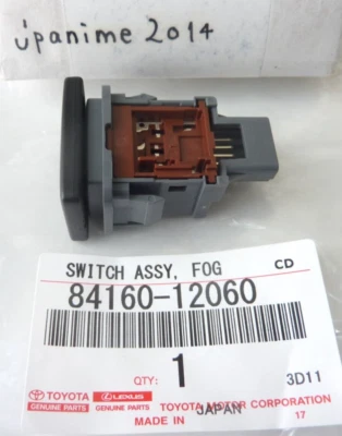 TOYOTA Genuine iQ Scion Fog Light Switch 84160-12060 NEW Japan* Foto 1 de 3