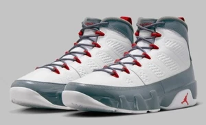 Nike Jordan 9 Retro Fire Red Grey CT8019-162 Men's Size 10 - Picture 1 of 8