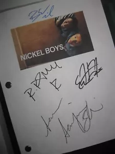 Guión de película firmado por Nickel Boys X4 RaMell Ross Ethan Herisse Brandon Wilson Repnt - Imagen 1 de 1