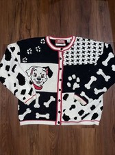 Vintage 101 Dalmatians Maria Christina New York Cardigan Size S