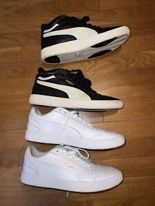 Lot Of 2. Size 8 - PUMA Ralph Sampson Low White And High Black And White
