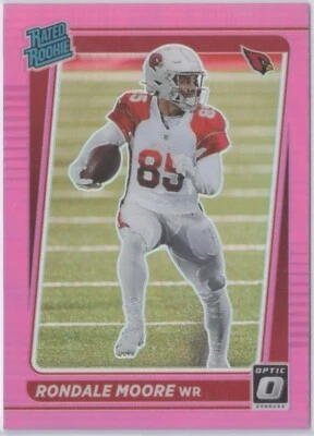 2021 Panini Donruss Rated Rookie Optic Holo Pink Preview #P-270 Rondale Moore RC - Image 1 of 2