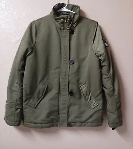 H&M Jacket Girls Green Padded Parka Jacket Quilted inner OuterWear - Picture 1 of 14