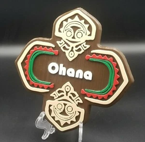 Insegna XL 9" x 9" a tema polinesiano - Ohana! - Foto 1 di 8