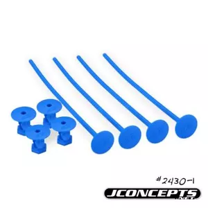J Concepts - 1/10th Off-Road Tire Stick, Holds 4 Mounted Tires, Blue - Picture 1 of 1