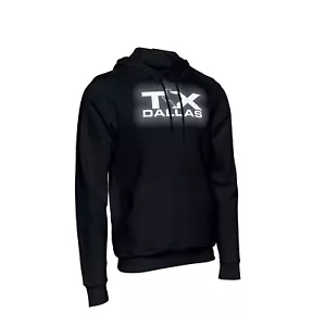 Dallas TX Reflective Logo Black Pullover Hooded Hoodie - Picture 1 of 4