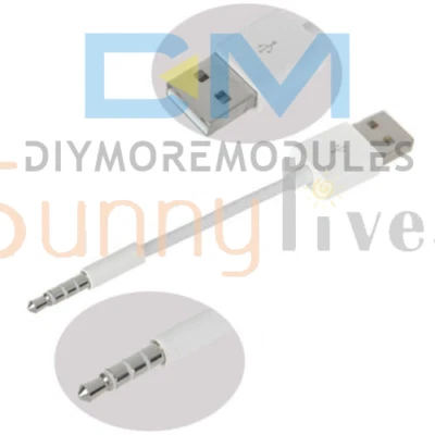 USB Charger Data Sync Cable Lead For 1st 2nd Generation Apple iPod Shuffle - Image 1 of 4