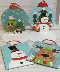 Weihnachtsfeiertage (2) Pop Up und (2) ausziehbare Geschenkkartenhalter (insgesamt 4) - Bild 1 von 5