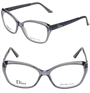 CHRISTIAN DIOR CD3221 3221 Matte Black Blue Cannage 53mm Optical Eyeglasses - Picture 1 of 9